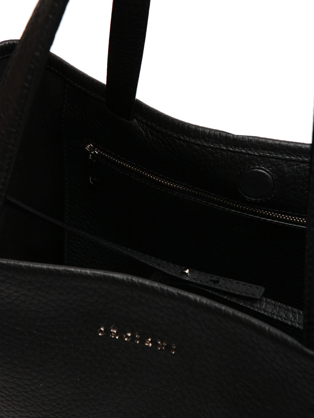 ORCIANI Borsa a Spalla Tata Soft in Pelle Nera Nero