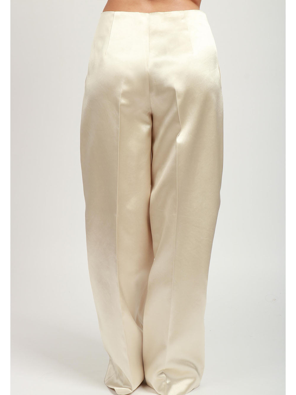 PHILOSOPHY DI LORENZO SERAFINI Pantaloni Palazzo in Duchesse Avorio Avorio