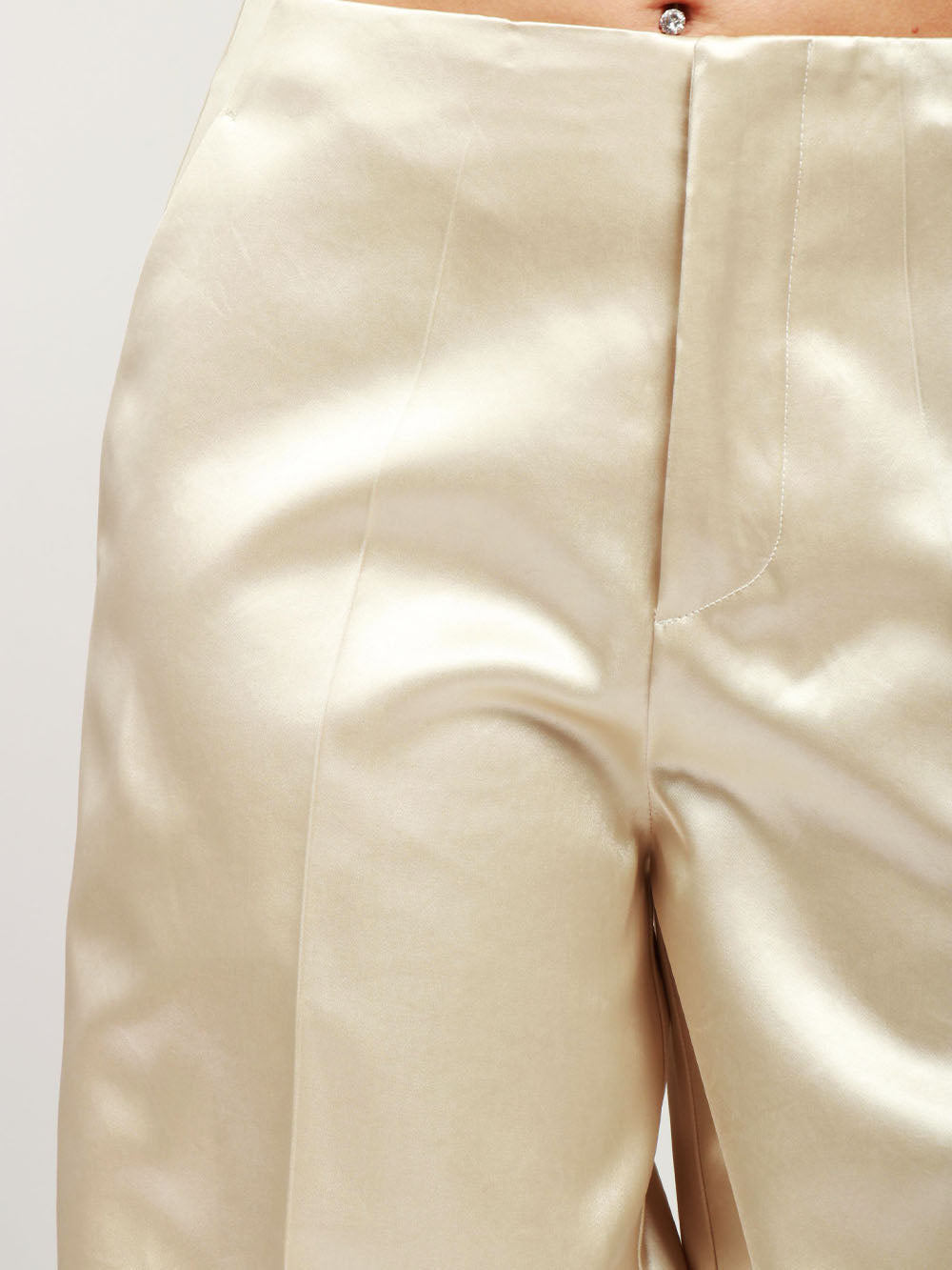 PHILOSOPHY DI LORENZO SERAFINI Pantaloni Palazzo in Duchesse Avorio Avorio