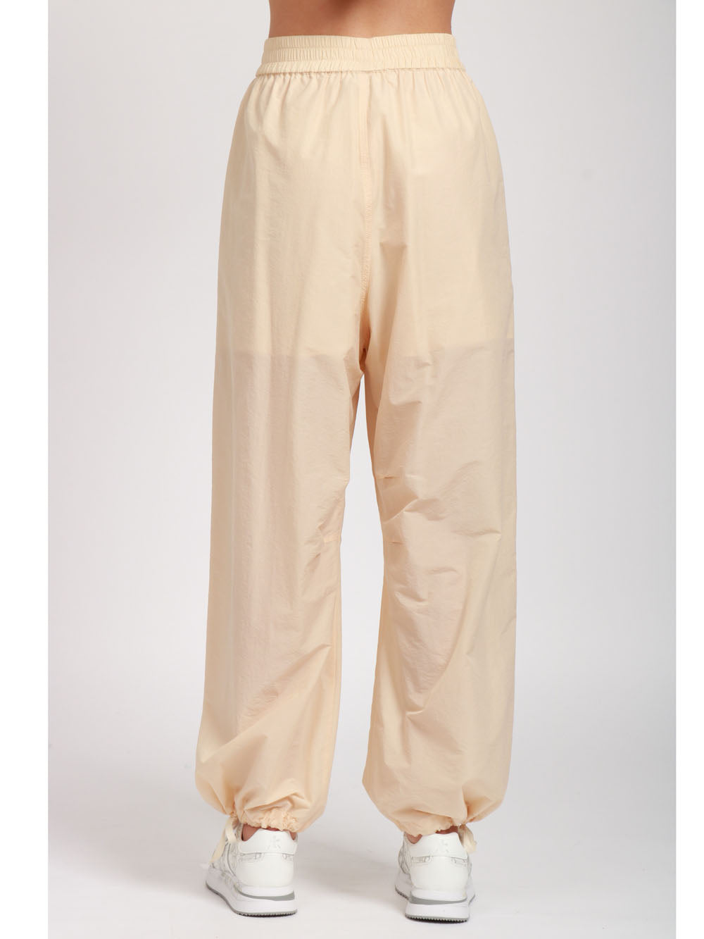 PHILOSOPHY DI LORENZO SERAFINI PANTALONI IN NYLON CREMA Crema