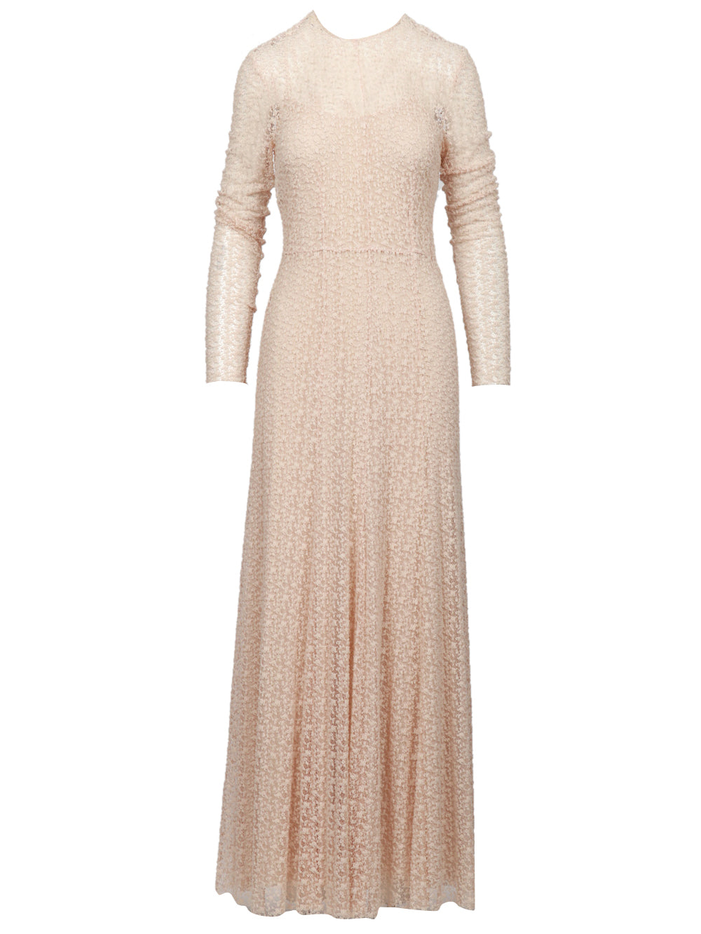 PHILOSOPHY DI LORENZO SERAFINI VESTITO LUNGO CIPRIA IN PIZZO Nude