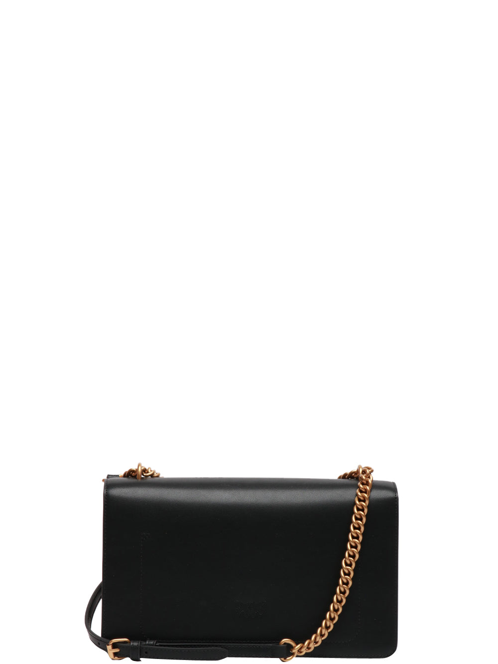 PINKO Borsa Tracolla Love One Classic in Pelle Nero/oro