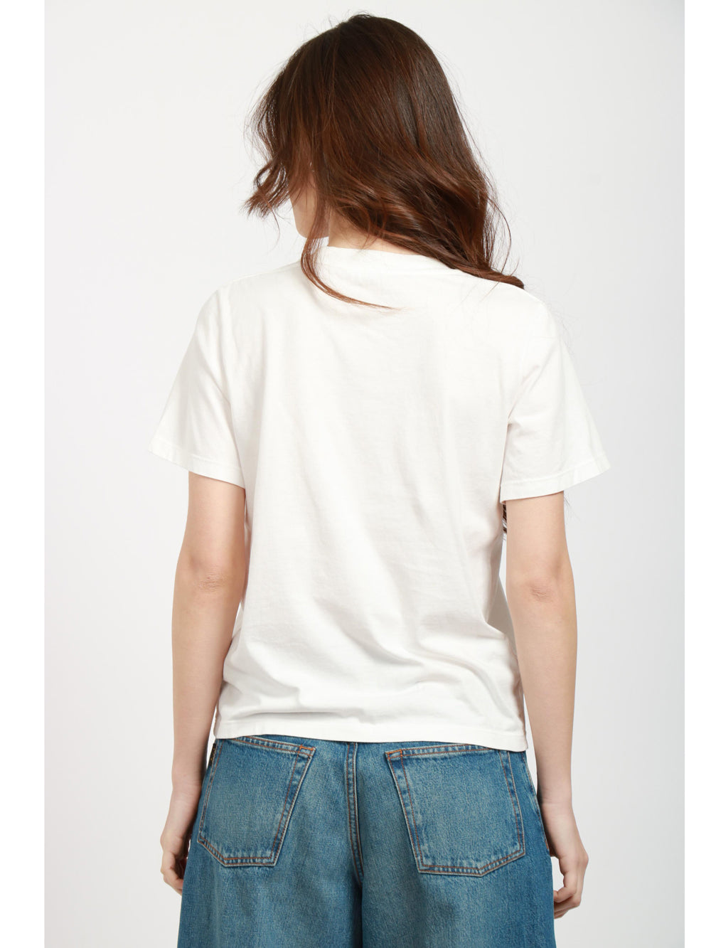 POMANDÈRE T-Shirt Girocollo in Cotone Latte Latte