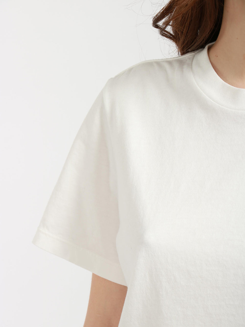 POMANDÈRE T-Shirt Girocollo in Cotone Latte Latte