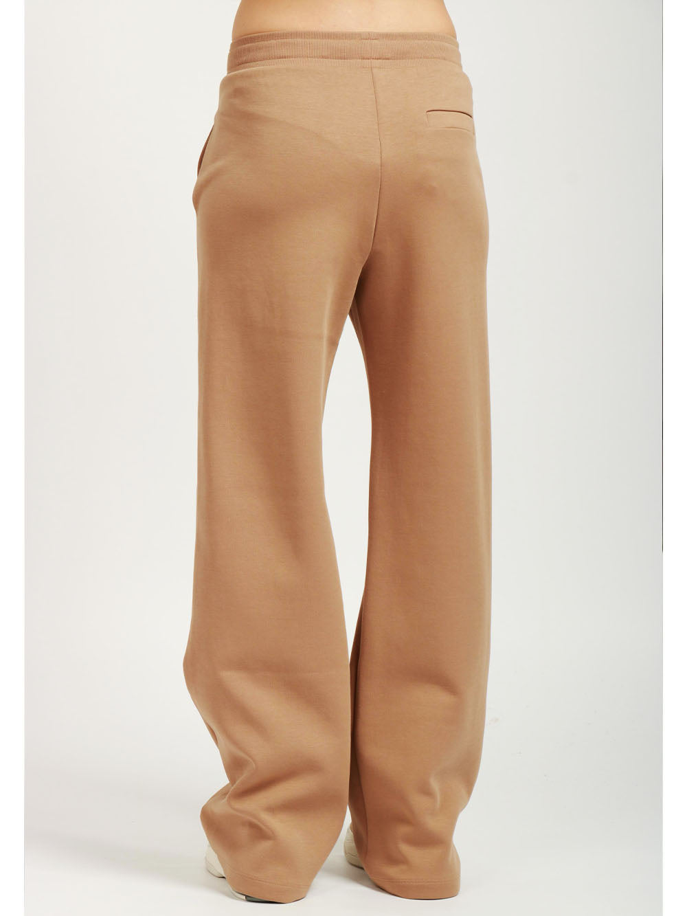 S MAXMARA Pantaloni di Tuta Bali in Felpa di Cotone Cammello Camel
