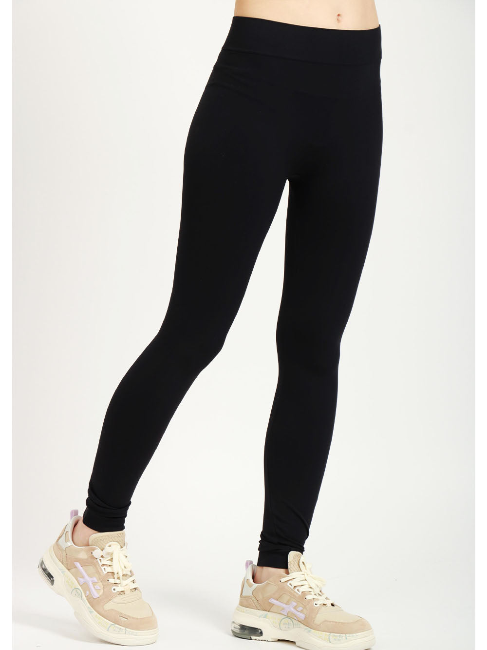 S MAXMARA Leggins Basilea Blu con Logo Blu