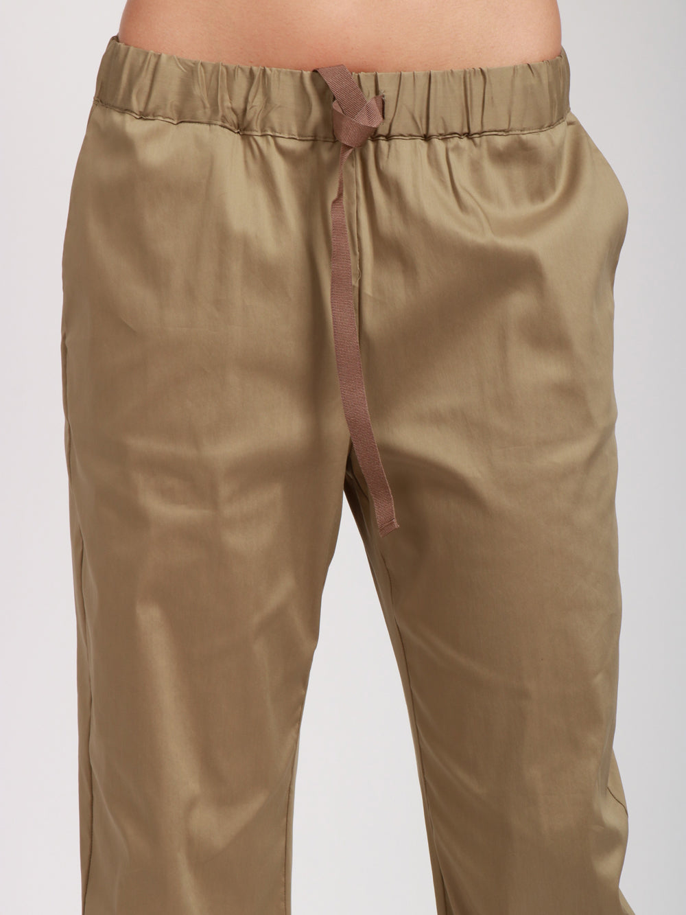SEMICOUTURE PANTALONI BUDDY IN COTONE KAKI Kaki