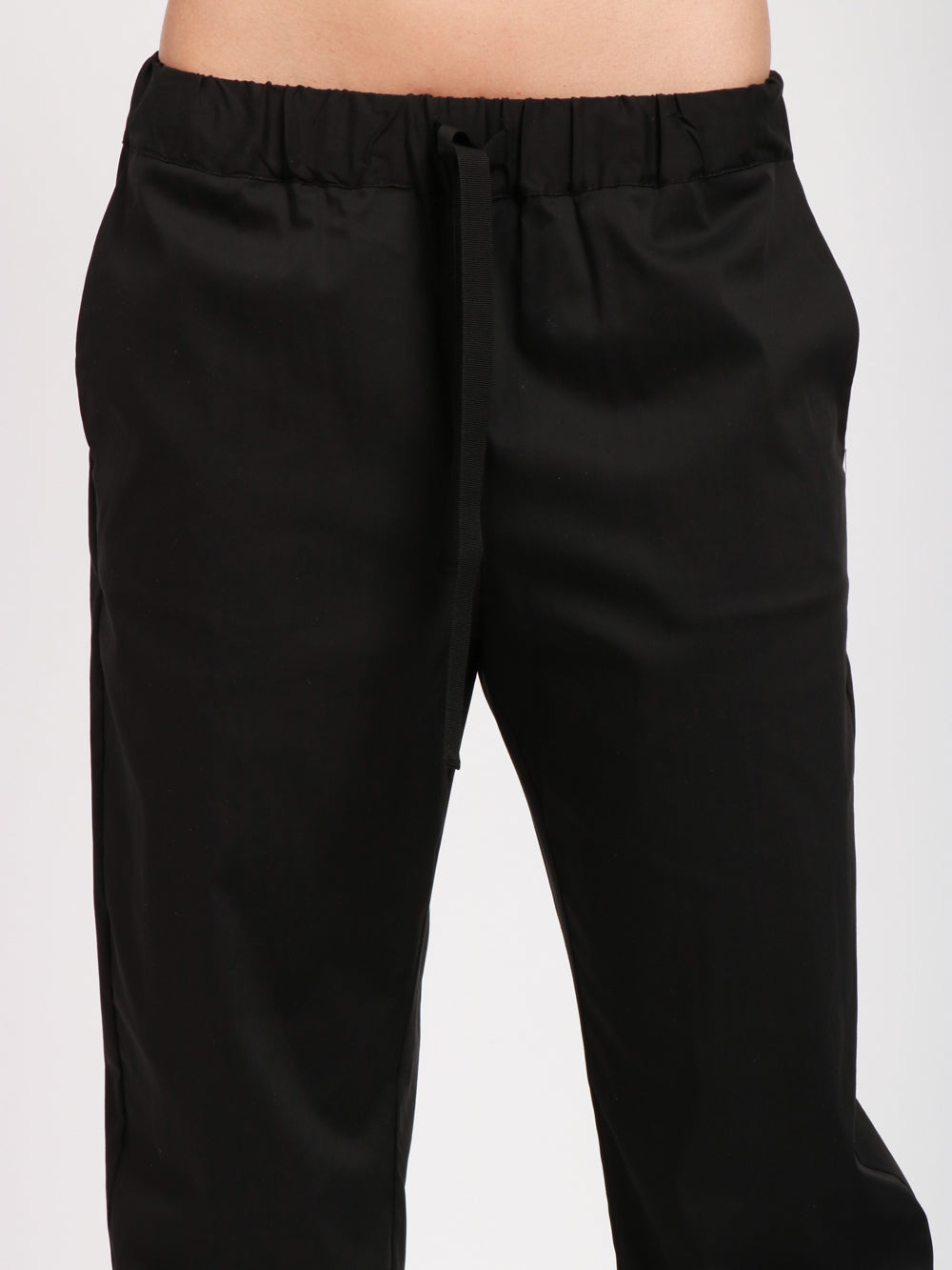 SEMICOUTURE PANTALONI BUDDY IN COTONE NERI Nero