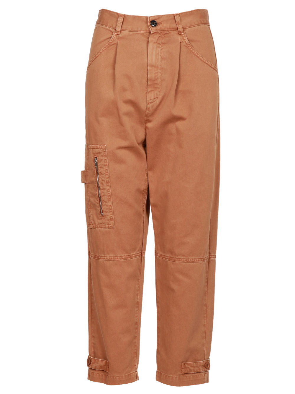 SEMICOUTURE PANTALONI JULYA CACAO IN COTONE Cacao