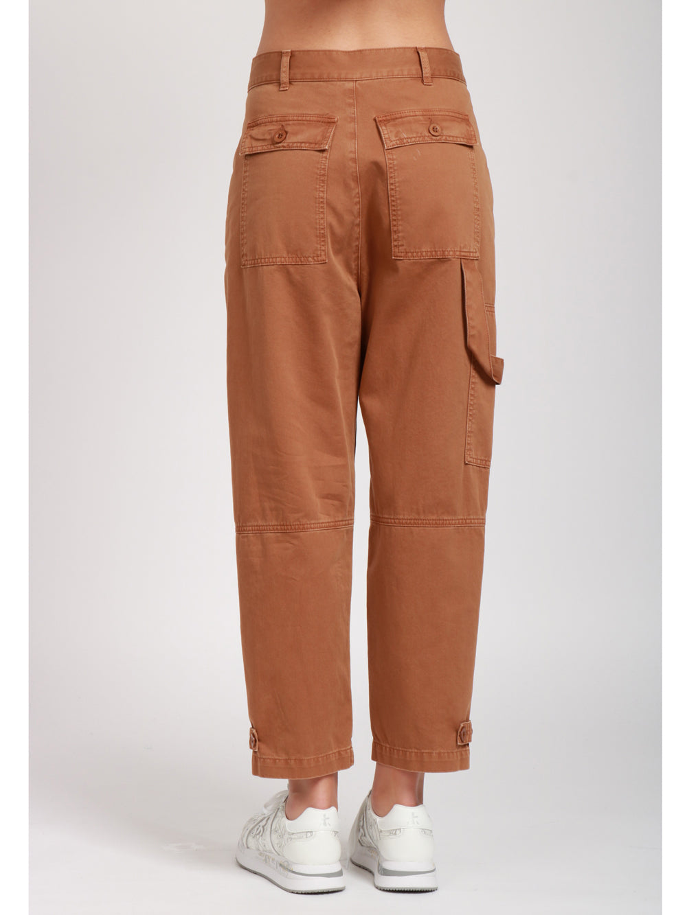 SEMICOUTURE PANTALONI JULYA CACAO IN COTONE Cacao
