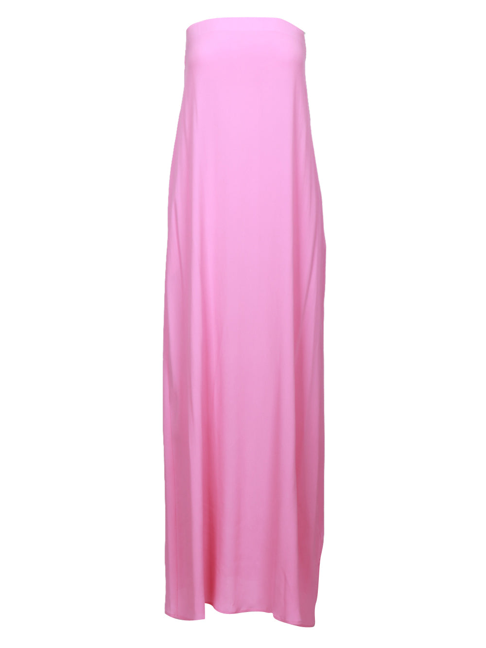 SEMICOUTURE VESTITO SOPHIE ROSA IN CREPE LUNGO A FASCIA Rosa