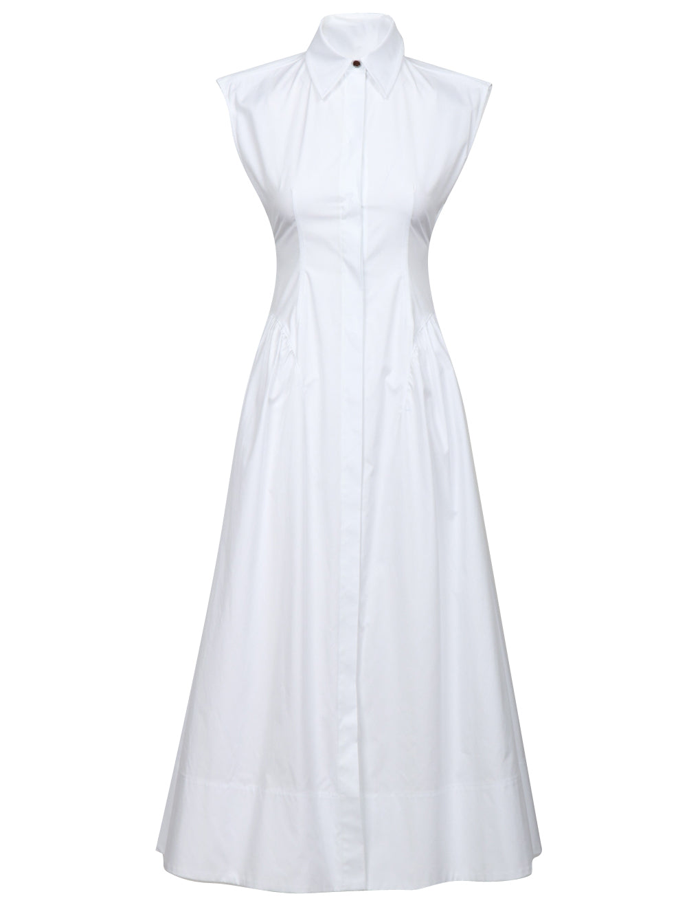 SPORTMAX Vestito Fabiana lungo chemisier smanicato Bianco Bianco