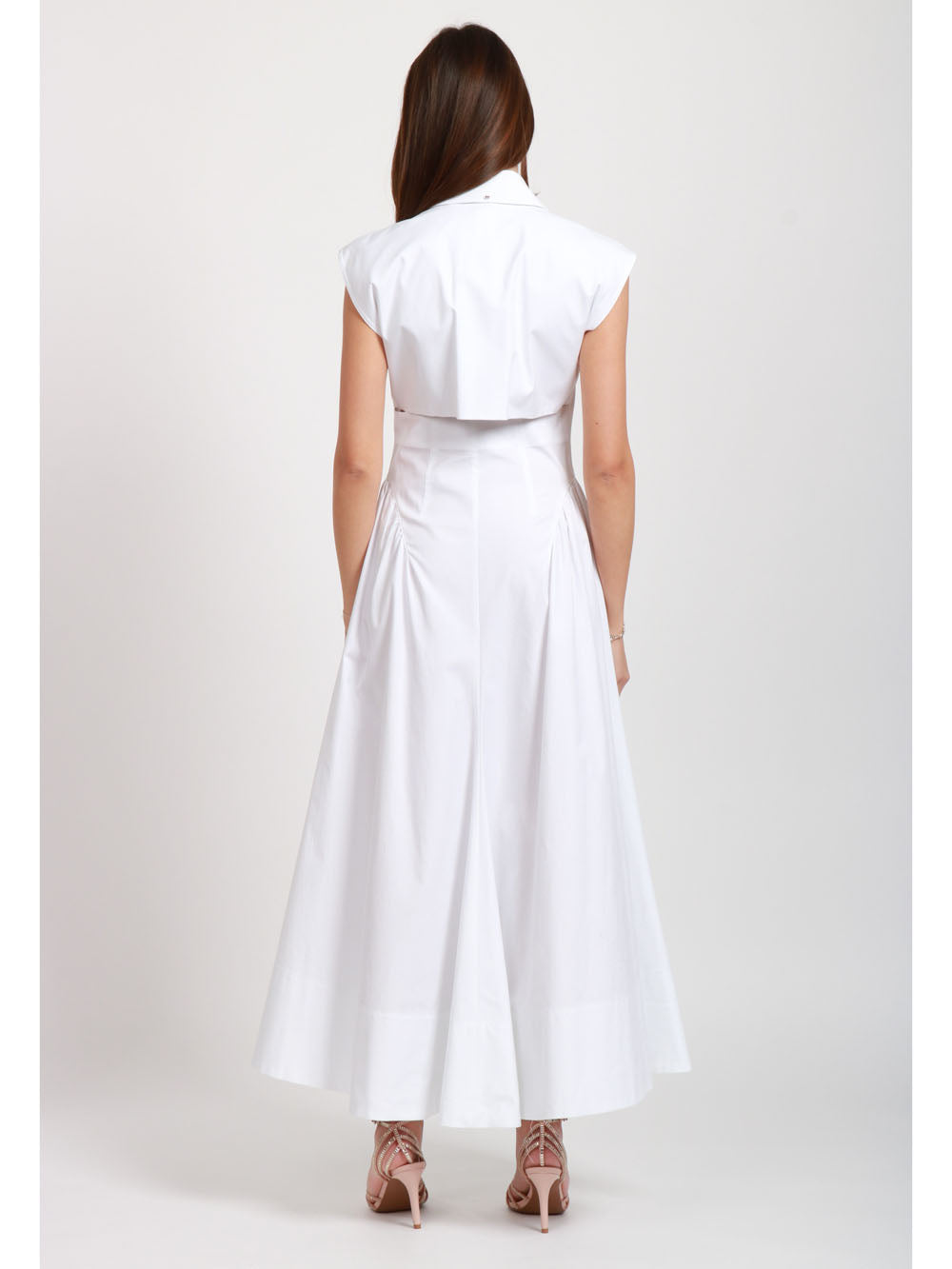 SPORTMAX Vestito Fabiana lungo chemisier smanicato Bianco Bianco