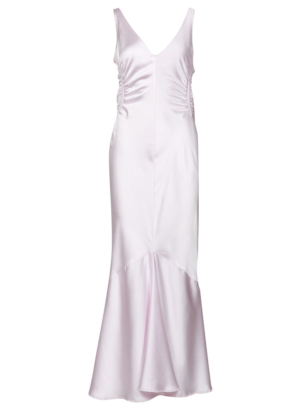 SPORTMAX Vestito Lungo Katia in Raso Rosa Rosa confetto