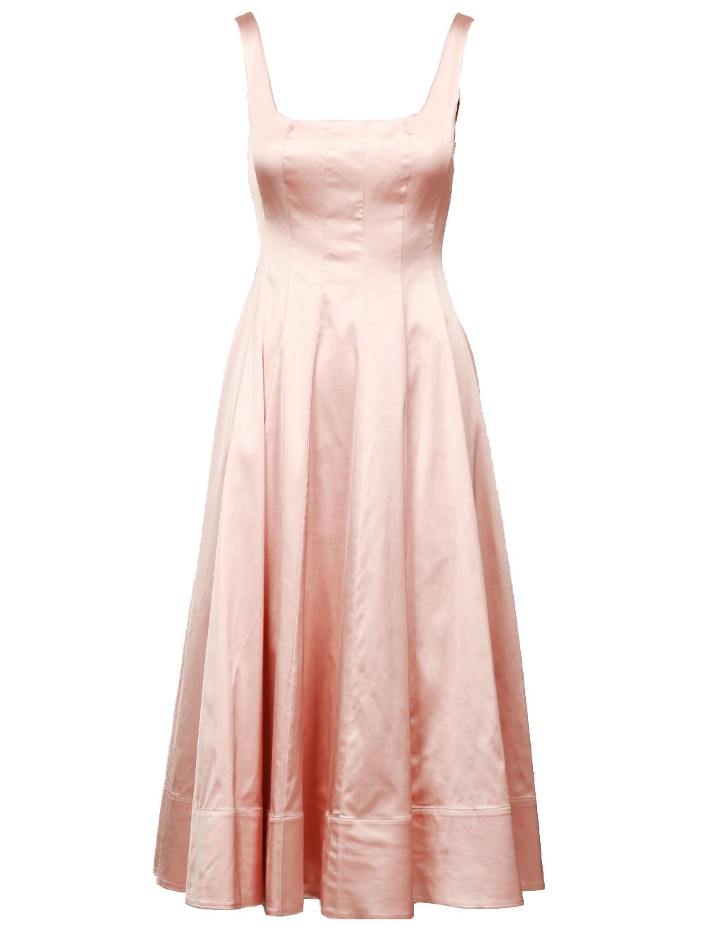 STAUD Vestito Wells in Duchesse Rosa Rosa