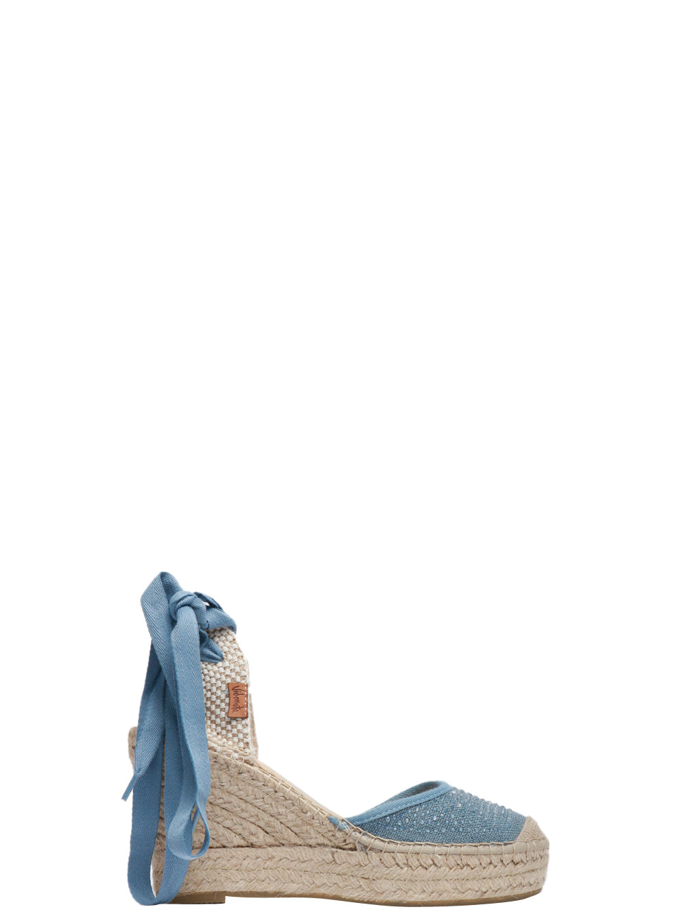 VIDORRETA Scarpe Espadrillas con zeppa azzurre Azzurro/beige