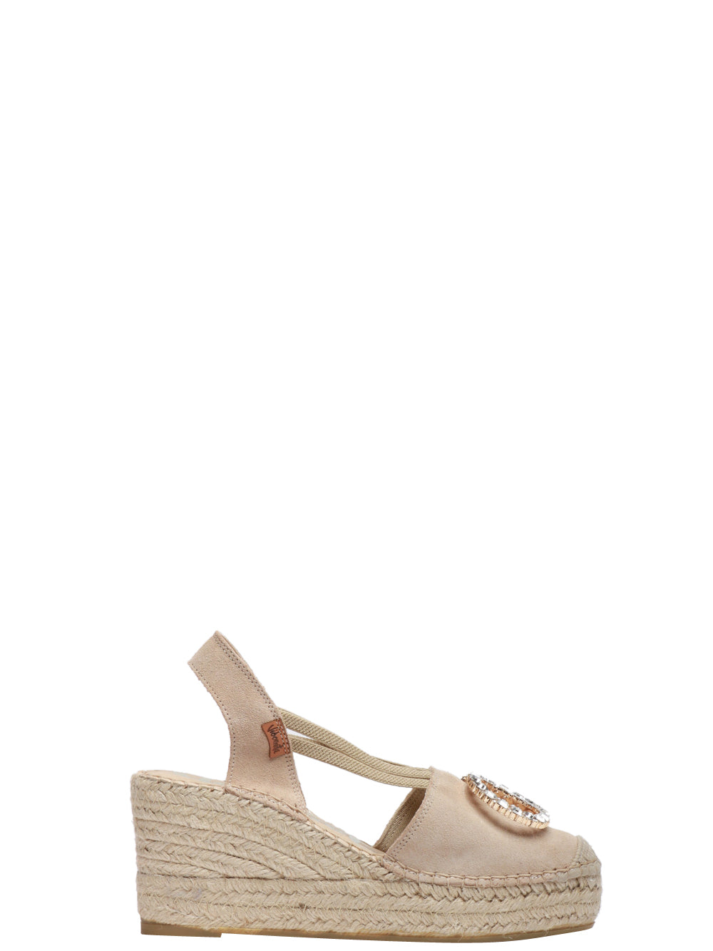 VIDORRETA Scarpe Espadrillad con Zeppa Beige Scamosciata Beige