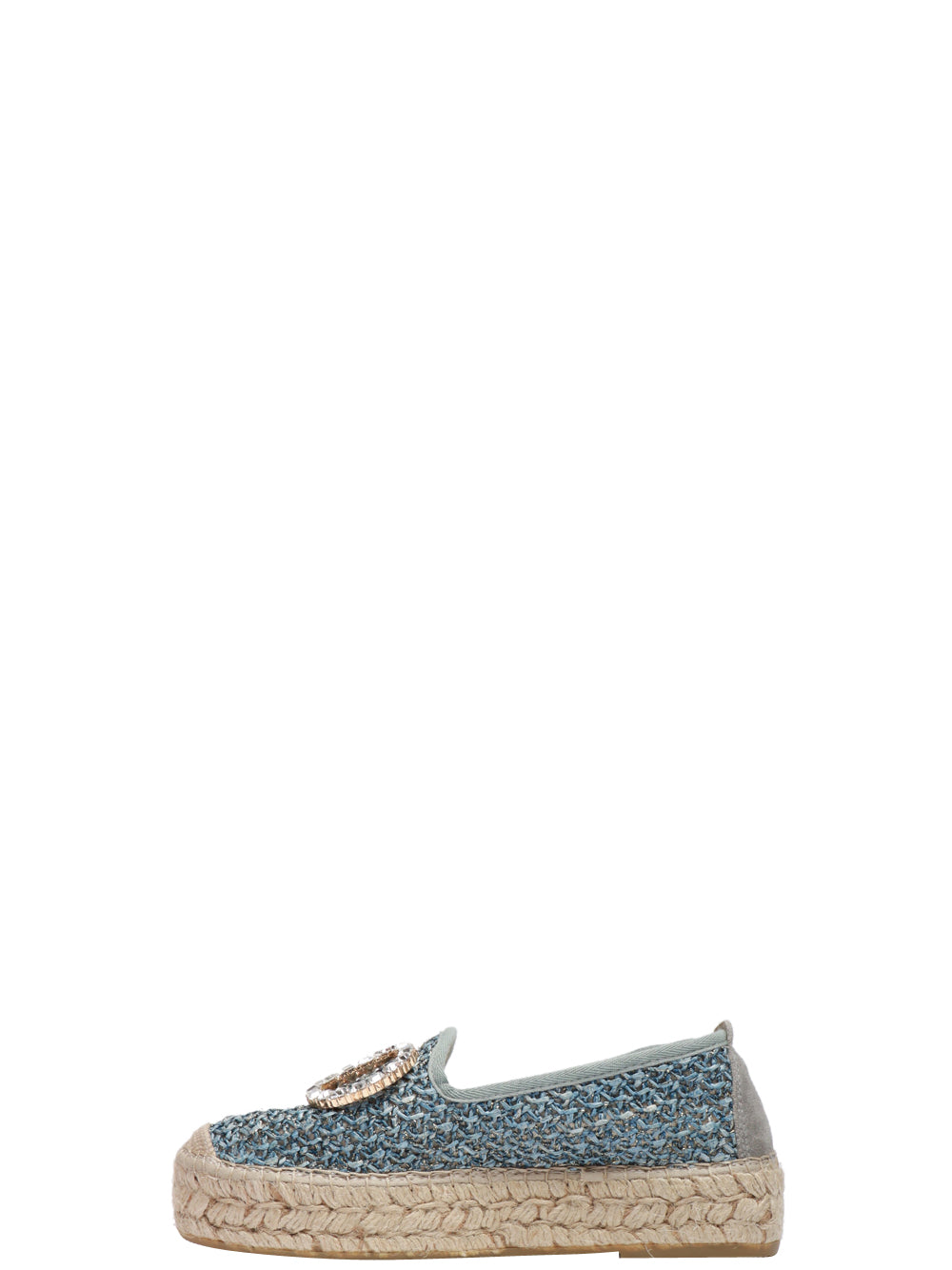 VIDORRETA Scarpa Espadrillas in Rafia Azzurre Azzurro/beige