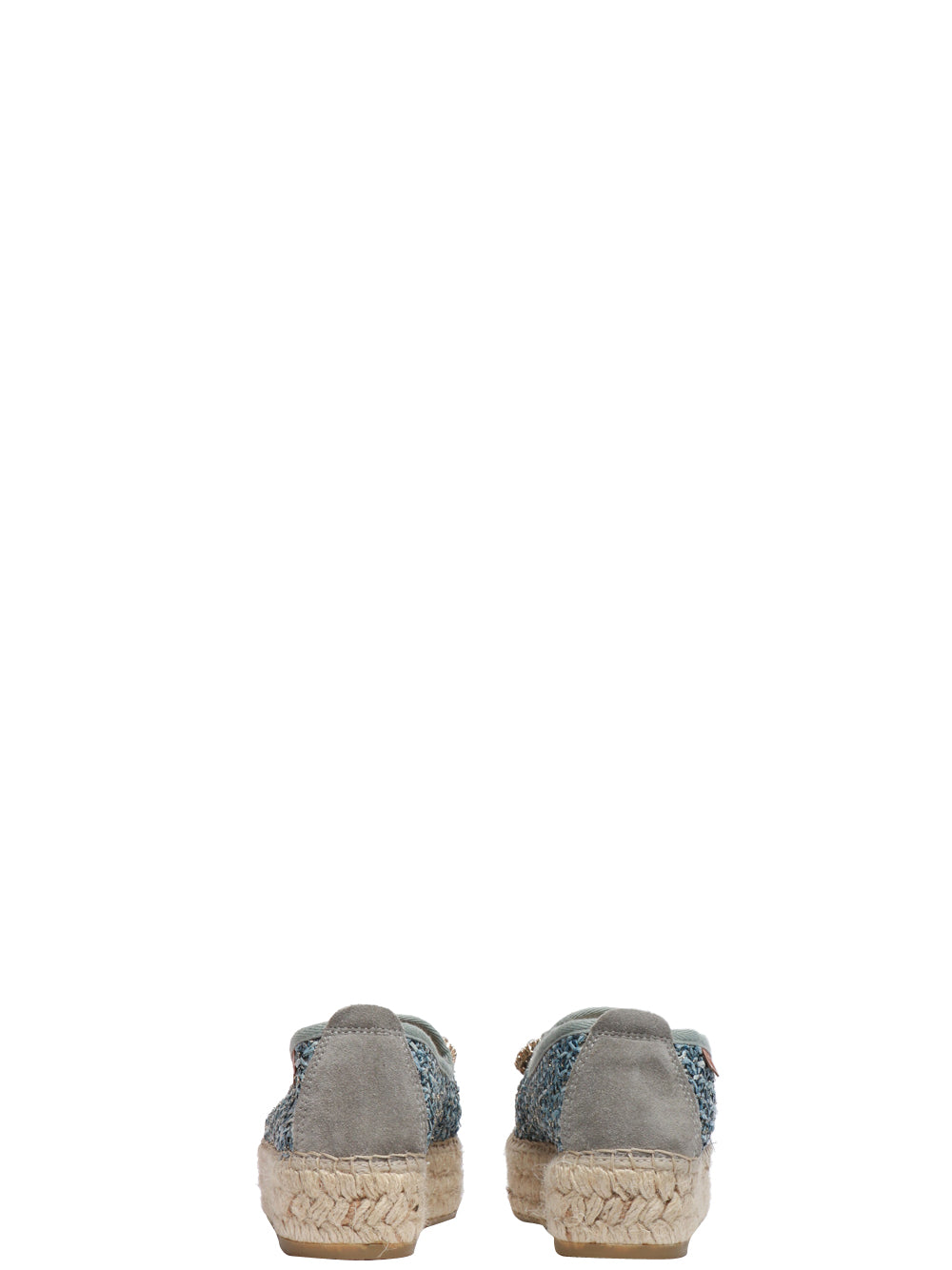 VIDORRETA Scarpa Espadrillas in Rafia Azzurre Azzurro/beige
