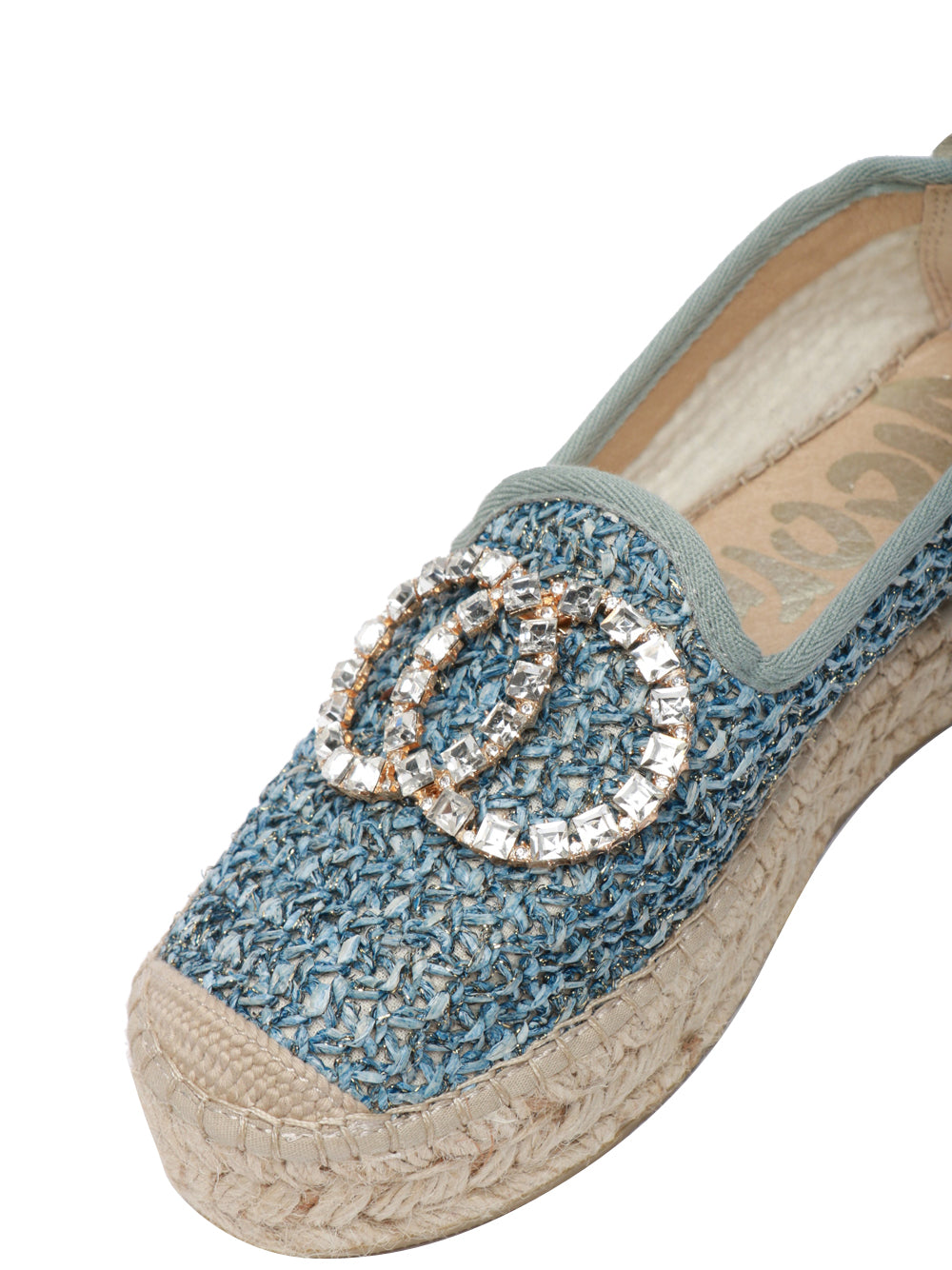VIDORRETA Scarpa Espadrillas in Rafia Azzurre Azzurro/beige