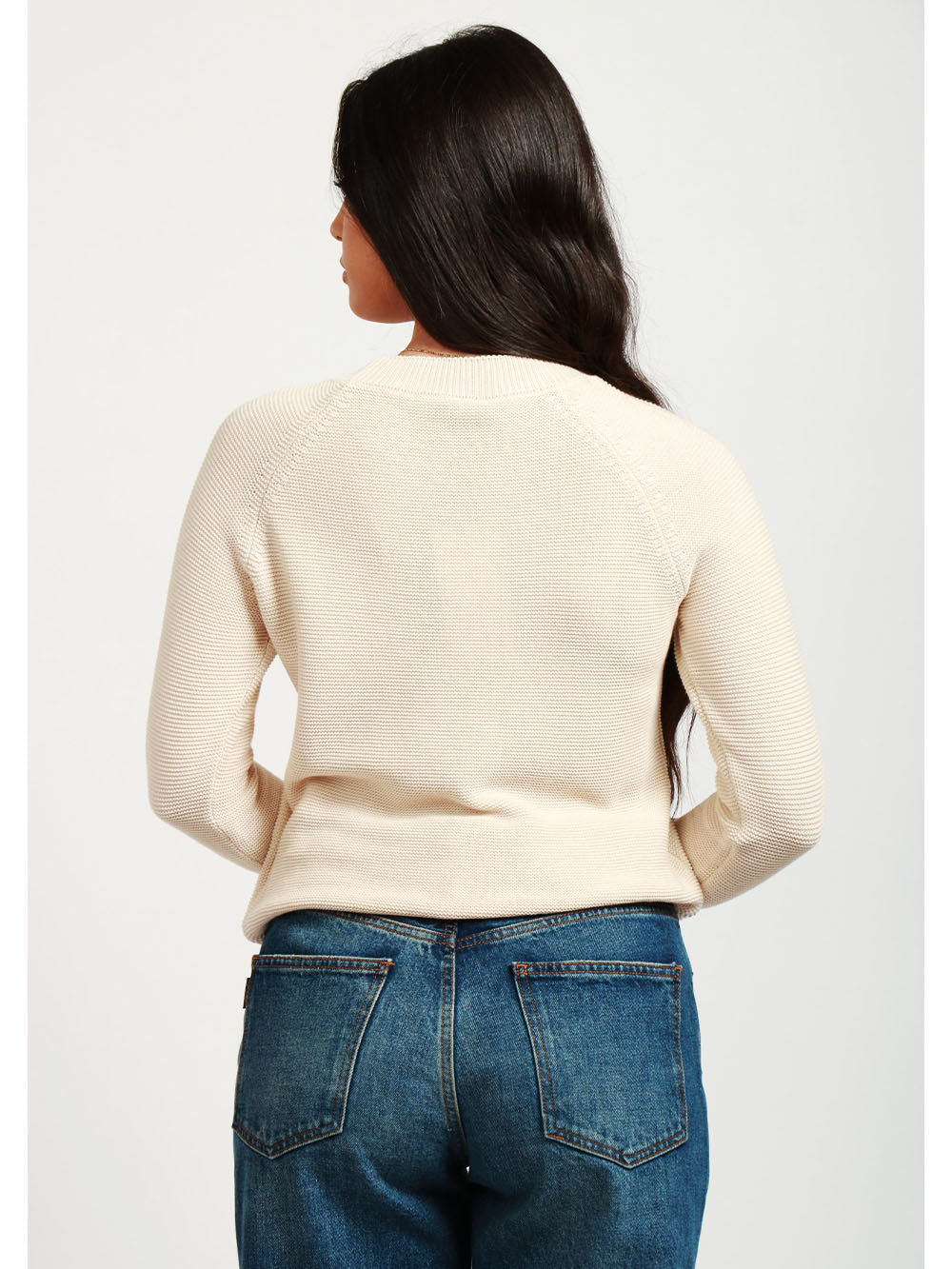 WEEKEND MAX MARA Maglia Linz Girocollo in Filo di Cotone Sabbia Sabbia