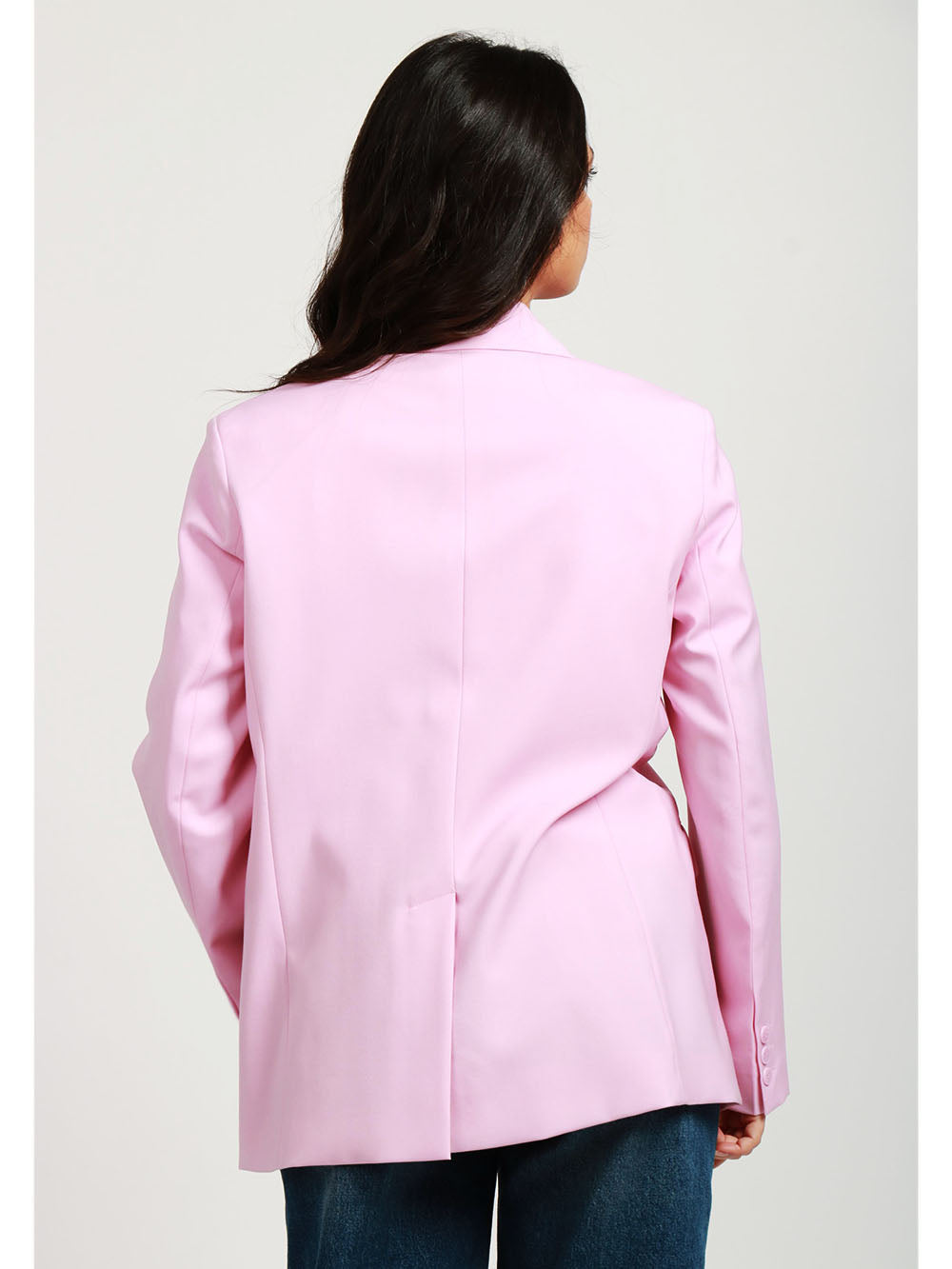 WEEKEND MAX MARA Giacca Materia Monopetto in Fresco di Lana Rosa Rosa