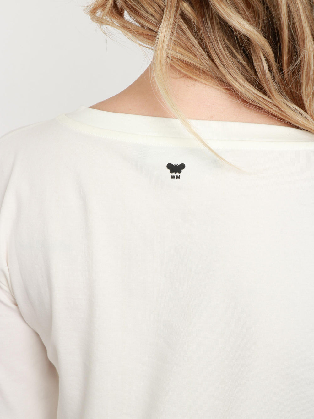 WEEKEND MAX MARA Maglia Multia Gircollo in Cotone Panna Panna