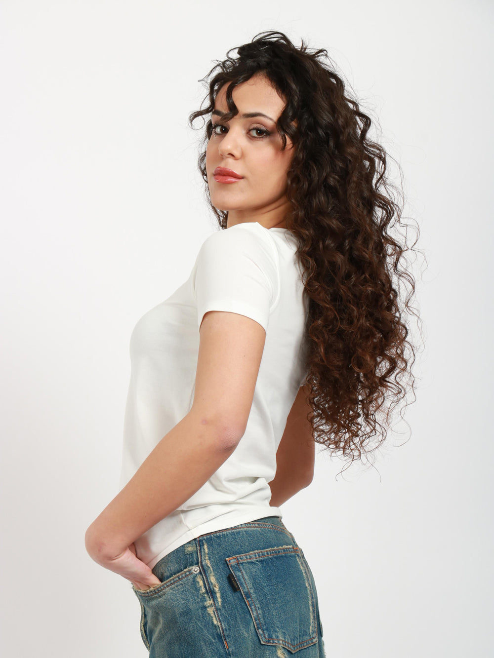WEEKEND MAX MARA T-Shirt Multib Girocollo in Cotone Bianca Bianco
