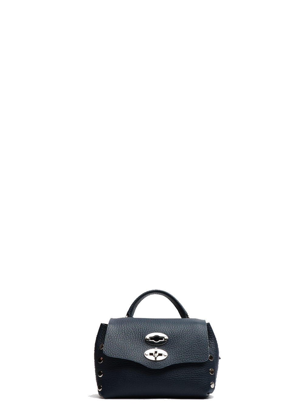 ZANELLATO Borsa a Mano Postina Daily Night SBaby in Pelle Blu Notte Navy