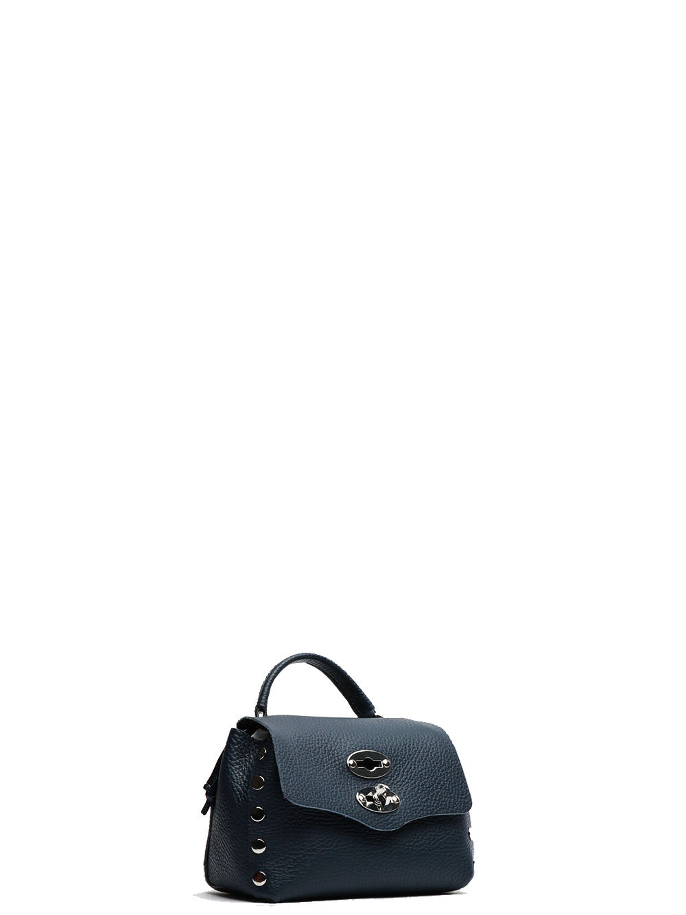 ZANELLATO Borsa a Mano Postina Daily Night SBaby in Pelle Blu Notte Navy