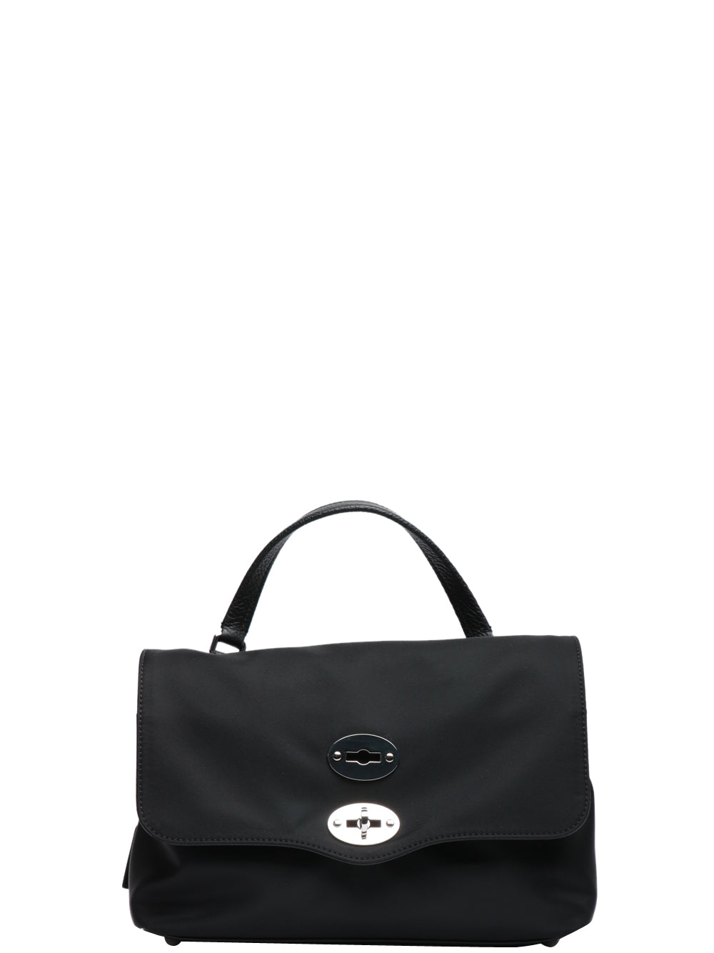 ZANELLATO Borsa a mano Postina Rimboccata Tokyo Small in Nylon Nera Nero