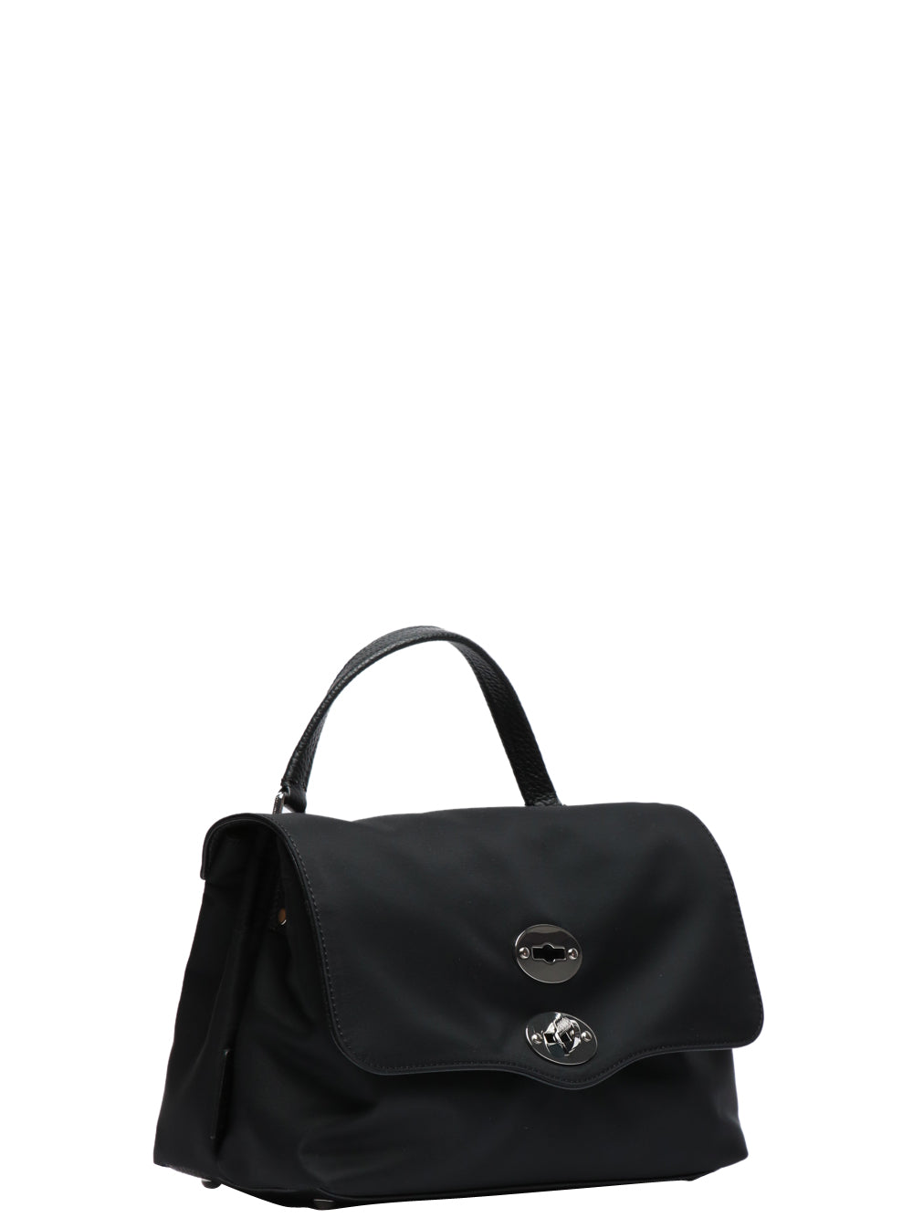 ZANELLATO Borsa a mano Postina Rimboccata Tokyo Small in Nylon Nera Nero