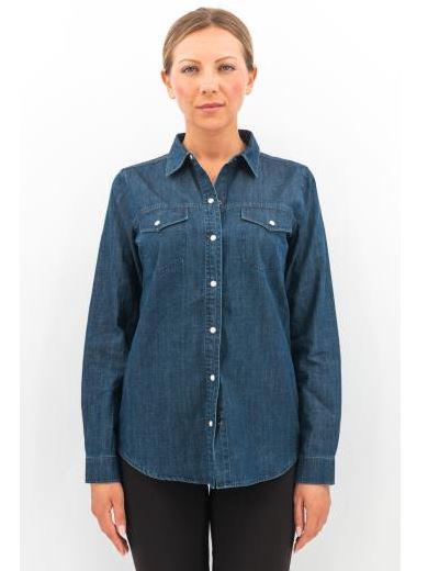 CAMICIA PERFECT LUNGA IN DENIM DI COTONE