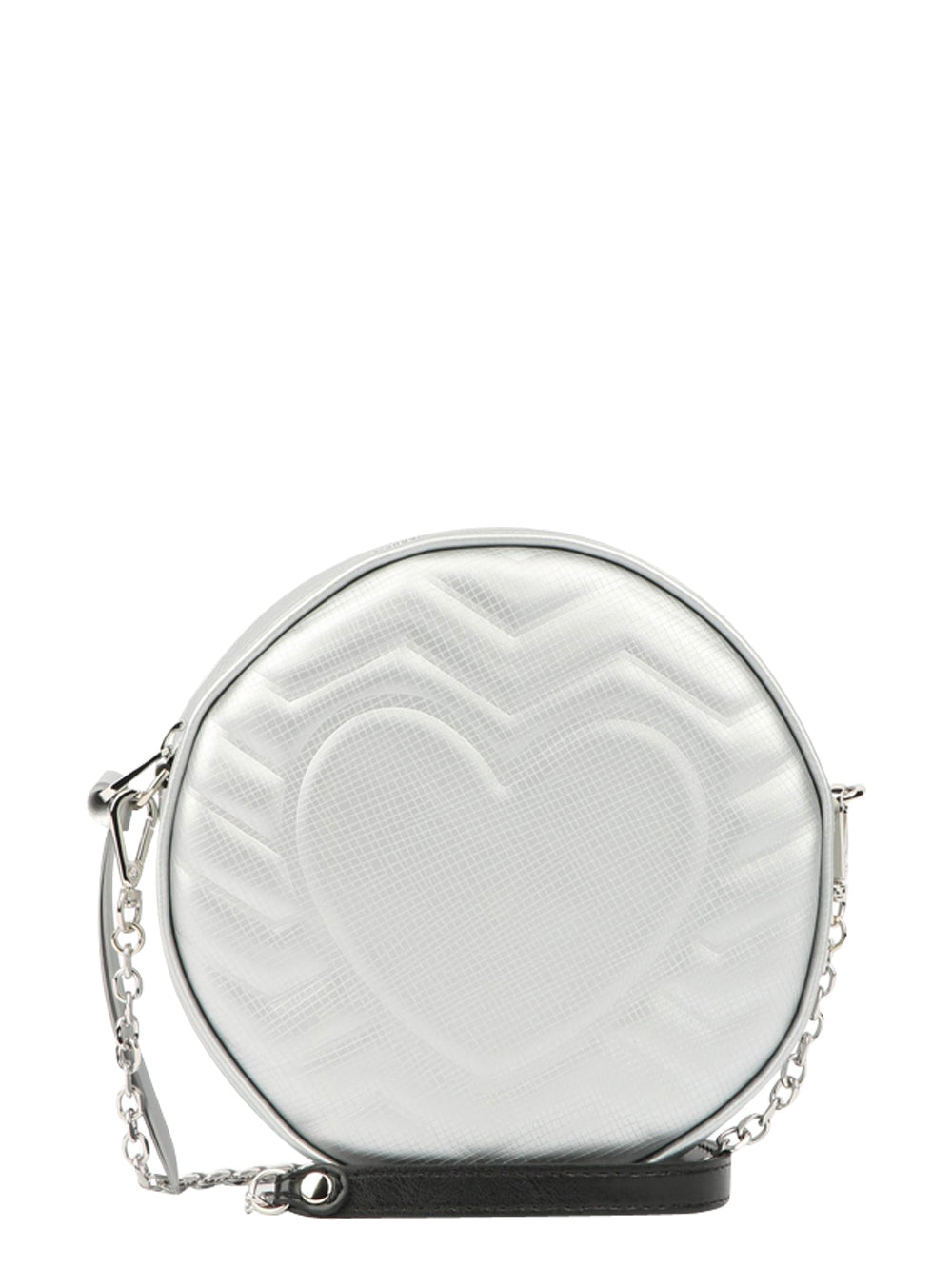 Borsa Tracolla Heart Waves Tonda Argento