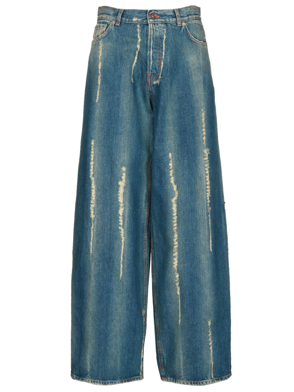 HAIKURE Jeans Bethany in Denim Blu con Rotture Denim